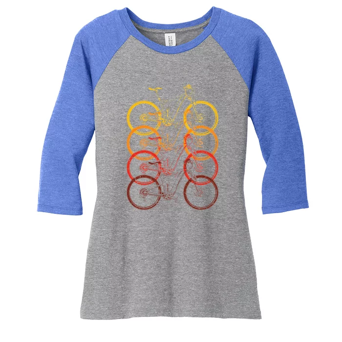 Bicycling Biker Cyclist Athlete Gift Bicycle Women's Tri-Blend 3/4-Sleeve Raglan Shirt