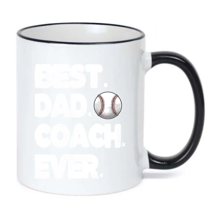 Best Baseball Coach Dad Baseball Coach Father Great Gift Black Color Changing Mug