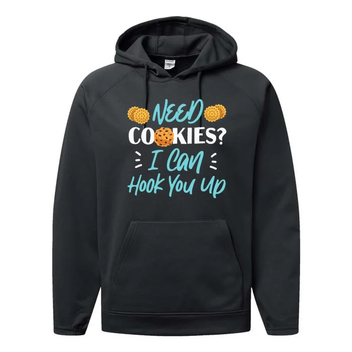 Bake Baking Cookie Need Cookies I Can Hook You Up Performance Fleece Hoodie