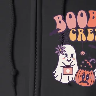 Boo Boo Crew Ghost Doctor Paramedic EMT Nurse Halloween Full Zip Hoodie