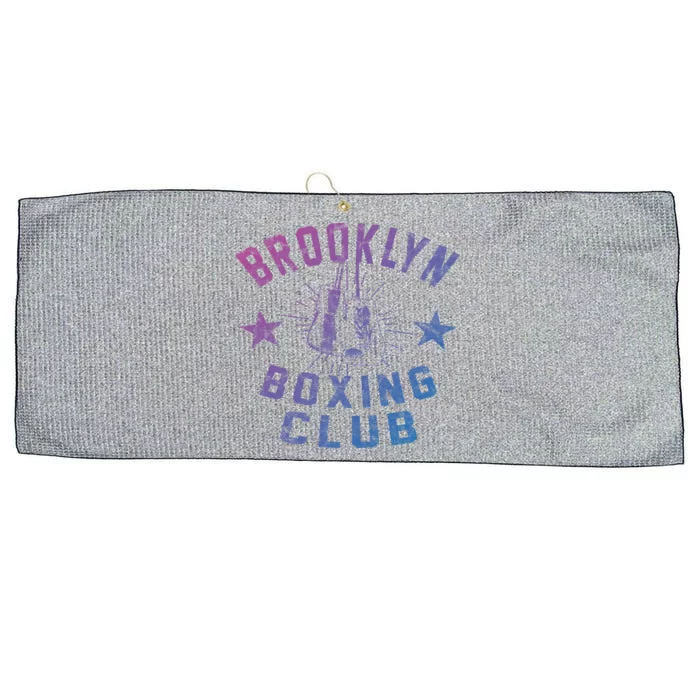 Brooklyn Boxing Club Vintage Distressed Boxing Gift Large Microfiber Waffle Golf Towel