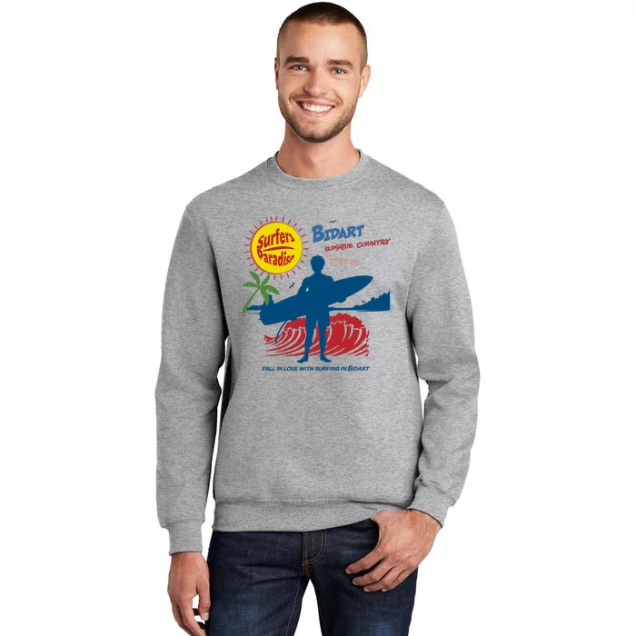 Bidart Basque Country Surfer Tall Sweatshirt