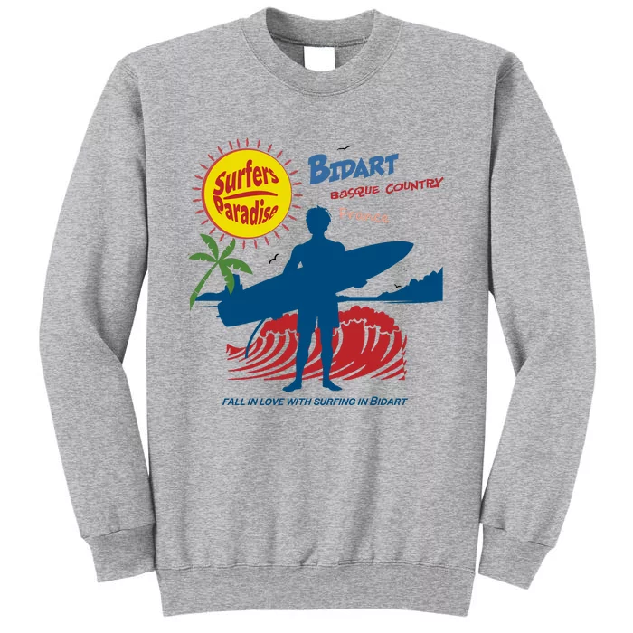 Bidart Basque Country Surfer Tall Sweatshirt