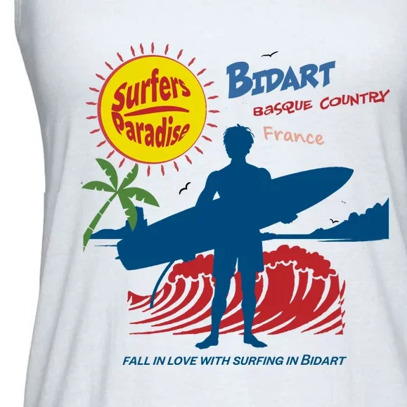 Bidart Basque Country Surfer Ladies Essential Flowy Tank