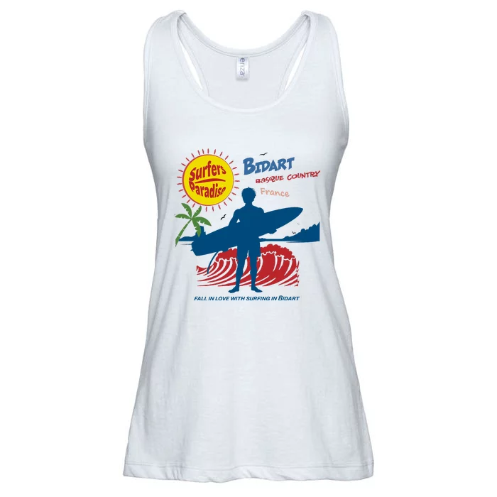 Bidart Basque Country Surfer Ladies Essential Flowy Tank