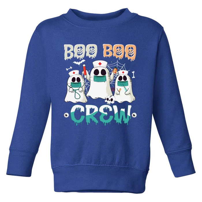 Boo Boo Crew Nurse Halloween Ghost Costume Matching Toddler Sweatshirt