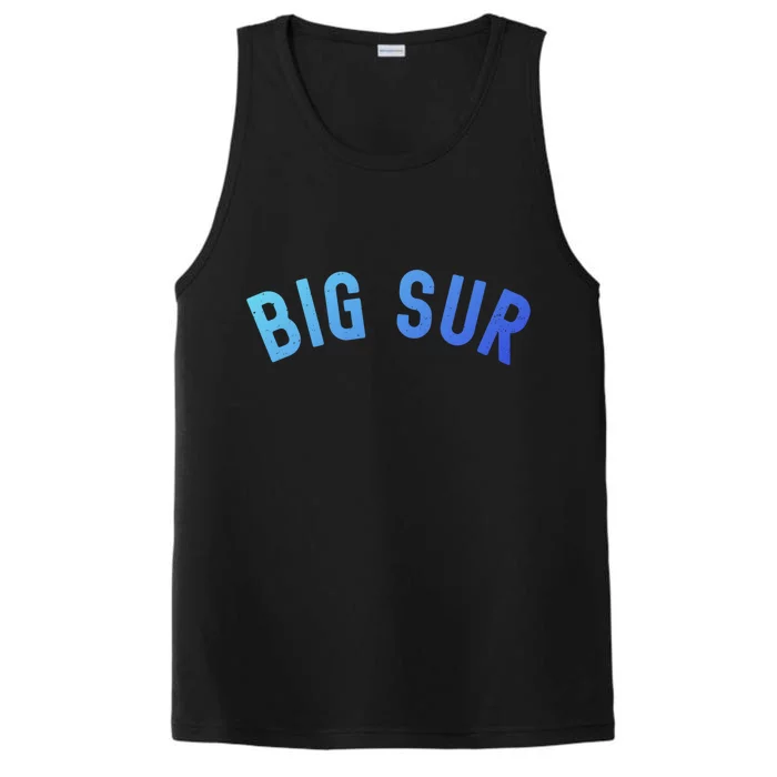 Big Bear California Lake Village Ski Snow Park Socal Camping Funny Gift Performance Tank