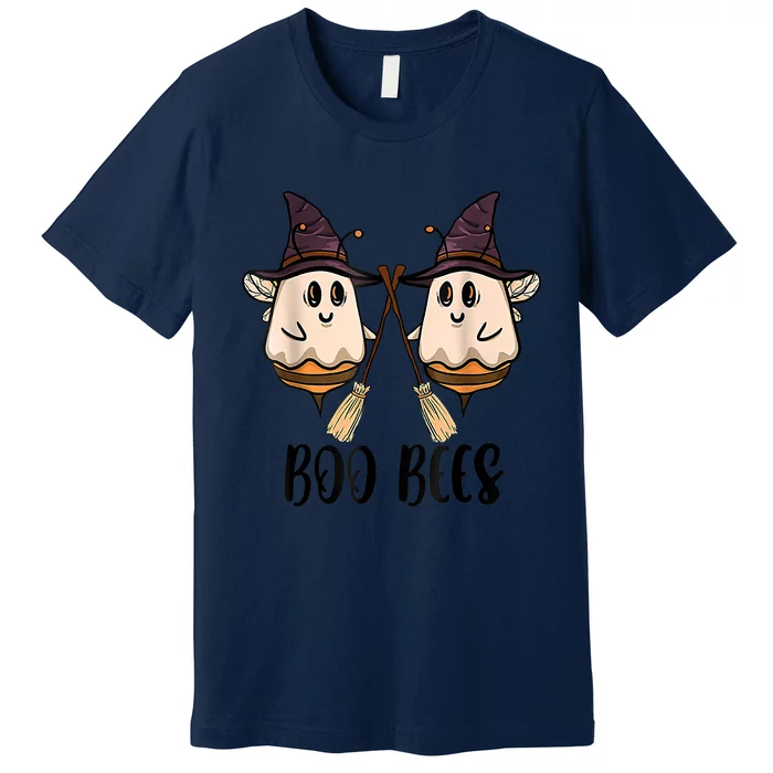 Boo Bees Couples Witch Halloween Costume Ghost Funny Premium T-Shirt