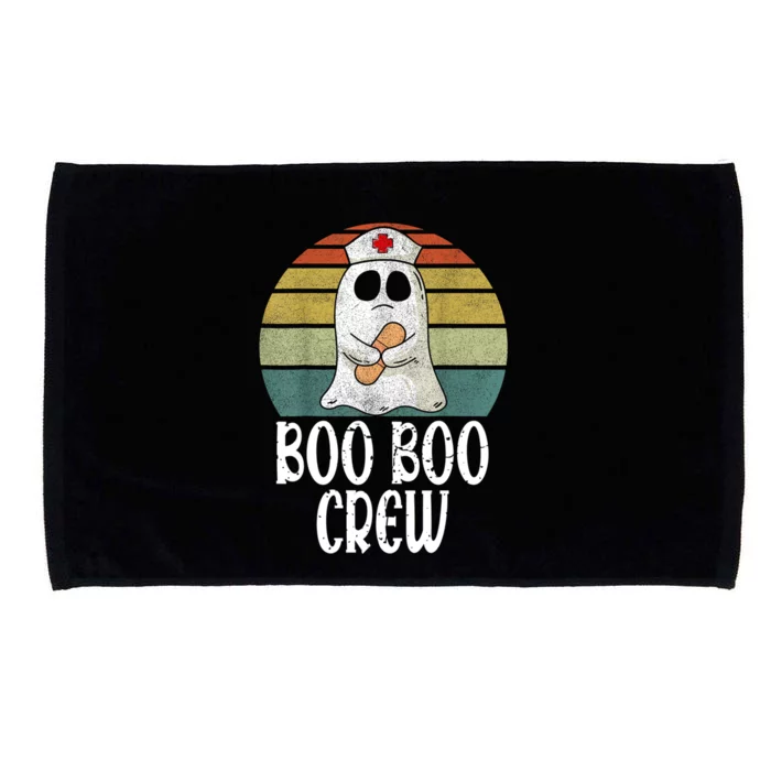 Boo Boo Crew Nurse Distressed Retro Vintage Ghost Halloween Cute Gift Microfiber Hand Towel