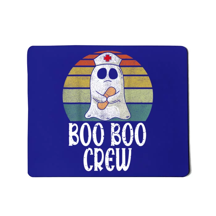 Boo Boo Crew Nurse Distressed Retro Vintage Ghost Halloween Cute Gift Mousepad