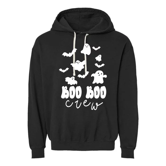 Boo Boo Crew Halloween Festive Garment-Dyed Fleece Hoodie