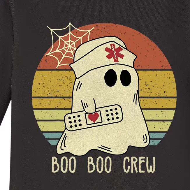 Boo Boo Crew Nurse Halloween Nurse Baby Long Sleeve Bodysuit