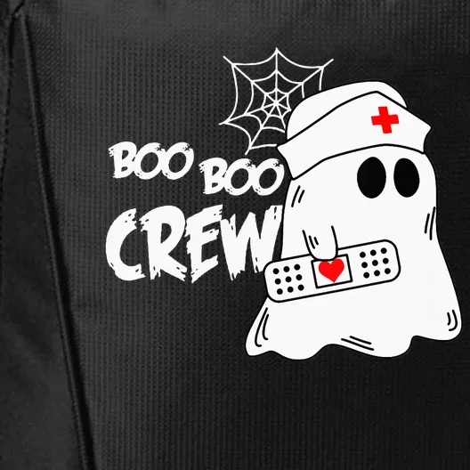 Boo Boo Crew Nurse Ghost Funny Halloween Costume City Backpack