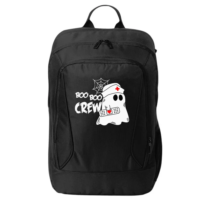 Boo Boo Crew Nurse Ghost Funny Halloween Costume City Backpack