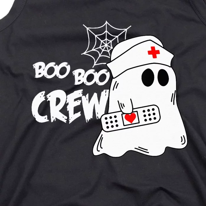 Boo Boo Crew Nurse Ghost Funny Halloween Costume Tank Top