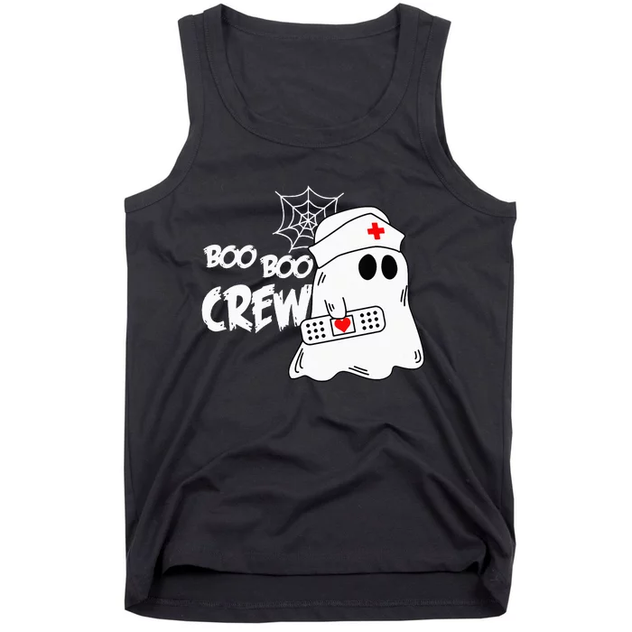 Boo Boo Crew Nurse Ghost Funny Halloween Costume Tank Top