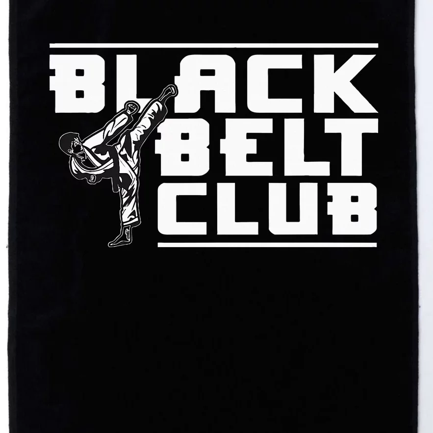 Black Belt Club Karate Black Belt Platinum Collection Golf Towel