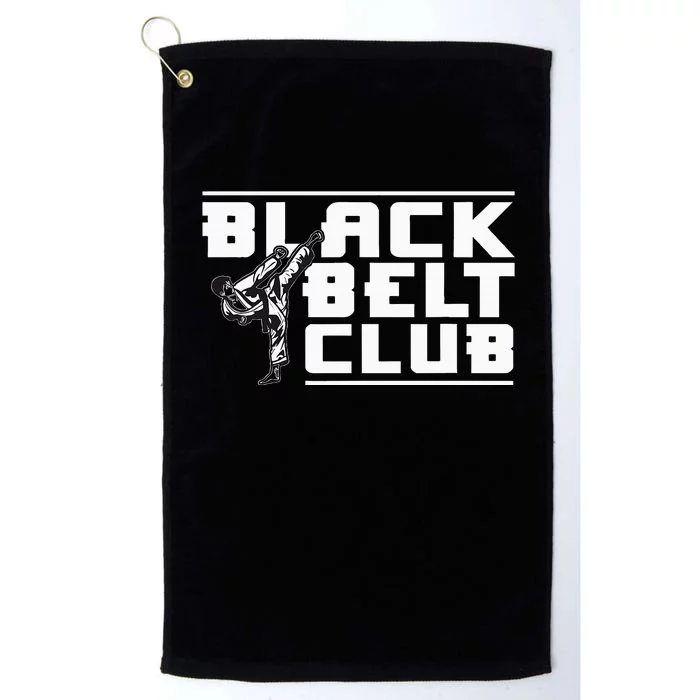 Black Belt Club Karate Black Belt Platinum Collection Golf Towel