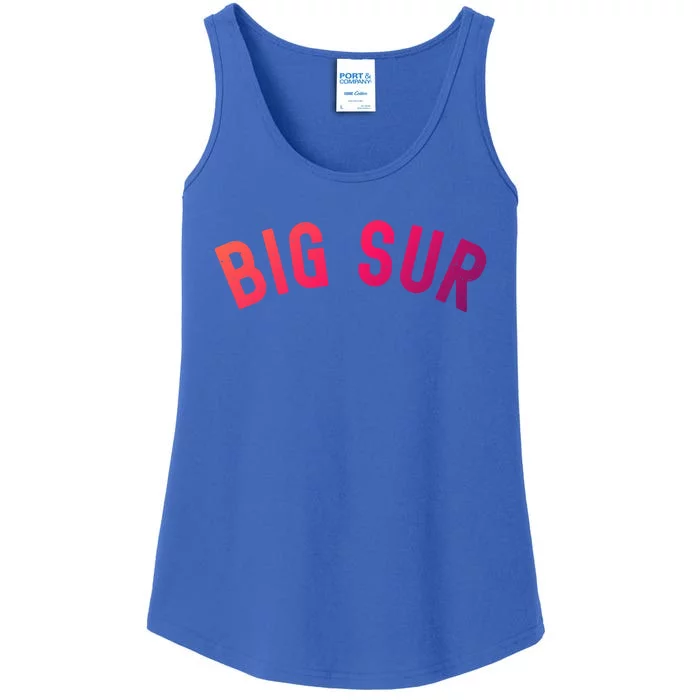 Big Bear California Lake Village Ski Snow Park Socal Camping Funny Gift Ladies Essential Tank