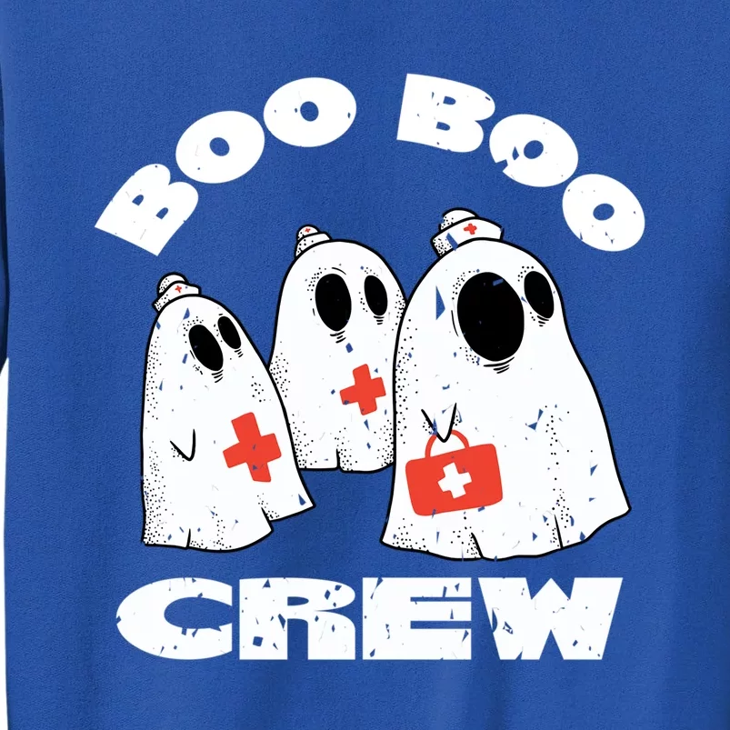 Boo Boo Crew Nurse Ghost Funny Halloween Costume Funny Gift Tall Sweatshirt