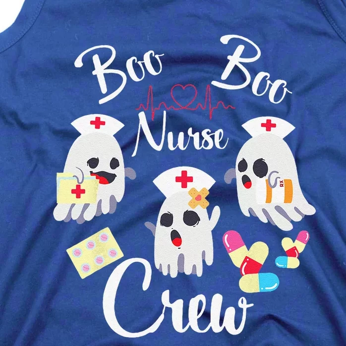 Boo Boo Crew Nurse Ghost Costume Funny Halloween Gift Tank Top