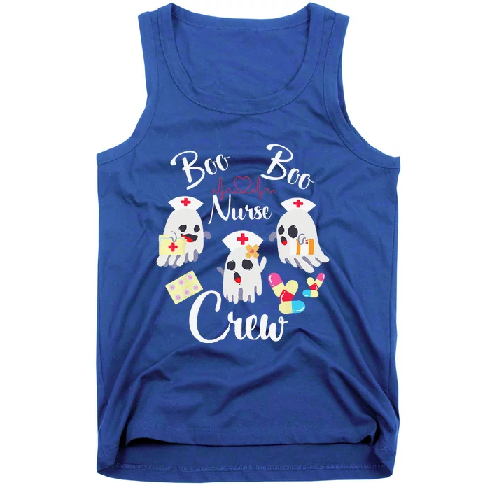 Boo Boo Crew Nurse Ghost Costume Funny Halloween Gift Tank Top