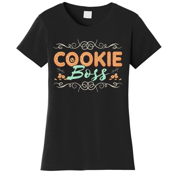 Baking Bakes Cookies Scouting Family Funny Cookie Dealer Women's T-Shirt