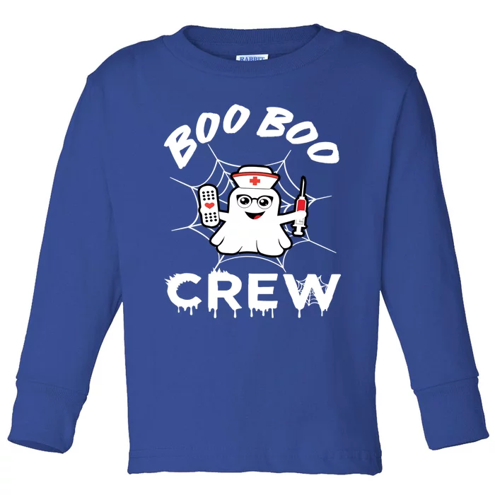 Boo Boo Crew Nurse Halloween Matching Great Gift Toddler Long Sleeve Shirt