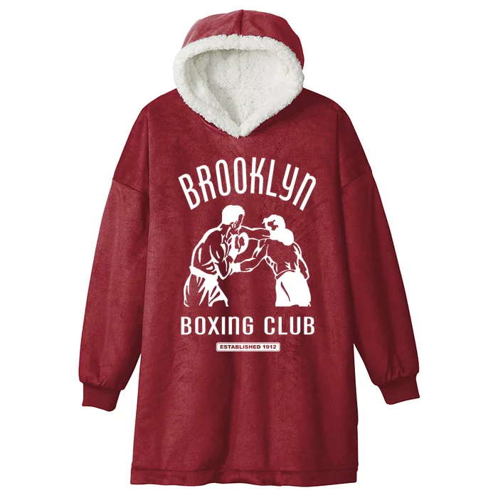 Brooklyn Boxing Club Exchanging Punches Hooded Wearable Blanket