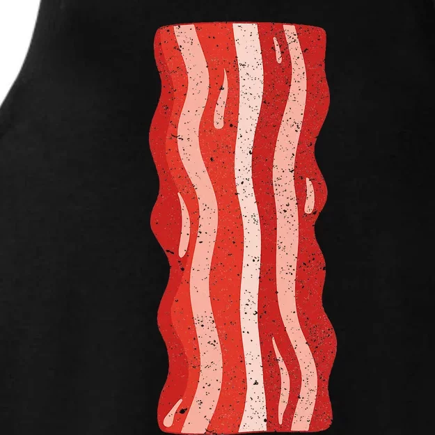 Bacon Bacon Costume Ladies Tri-Blend Wicking Tank