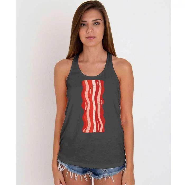 Bacon Bacon Costume Women's Knotted Racerback Tank