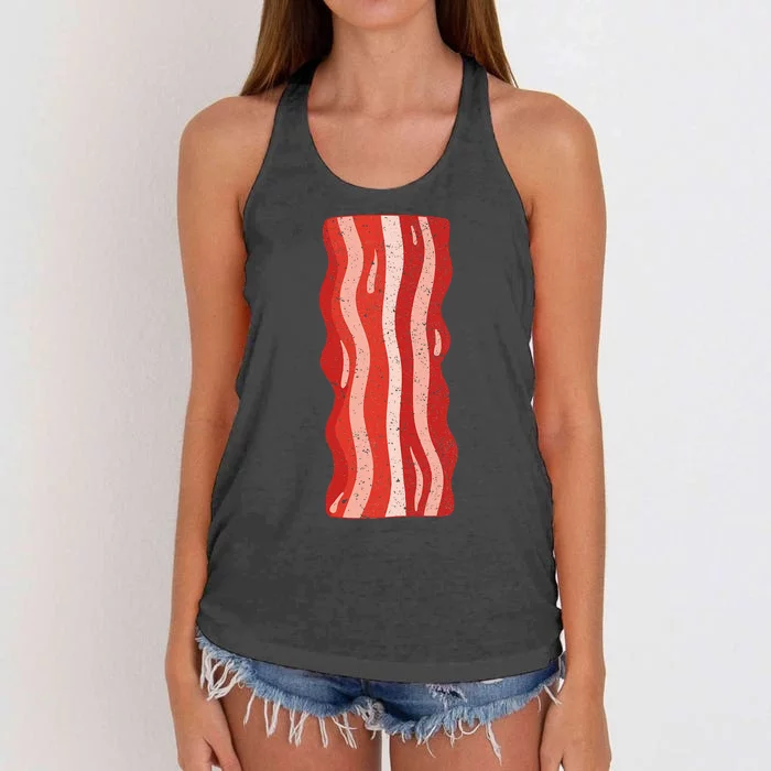 Bacon Bacon Costume Women's Knotted Racerback Tank