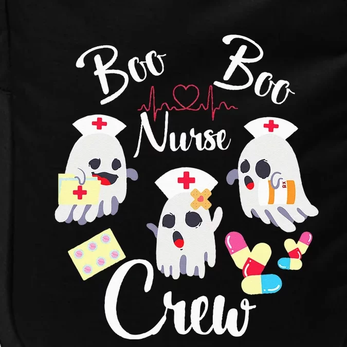 Boo Boo Crew Nurse Ghost Costume Funny Halloween Gift Impact Tech Backpack