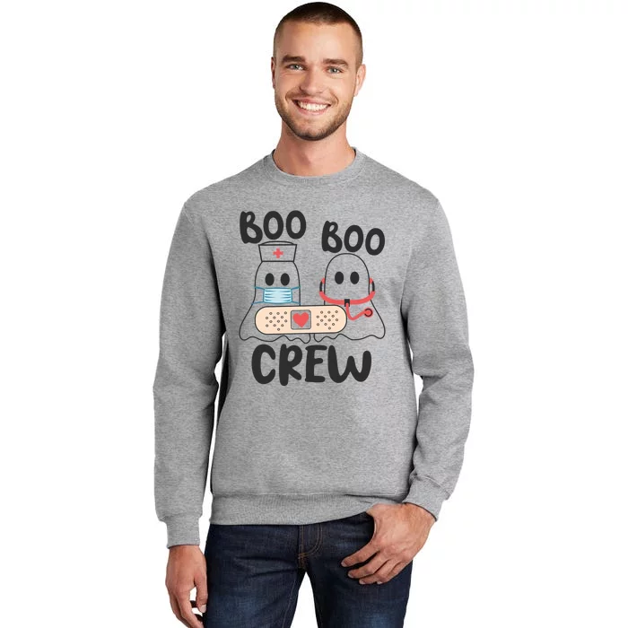 Boo Boo Crew Nurse Nursing Halloween Cute Ghost Gift Tall Sweatshirt