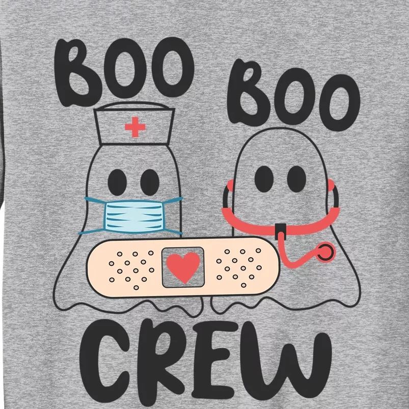 Boo Boo Crew Nurse Nursing Halloween Cute Ghost Gift Tall Sweatshirt