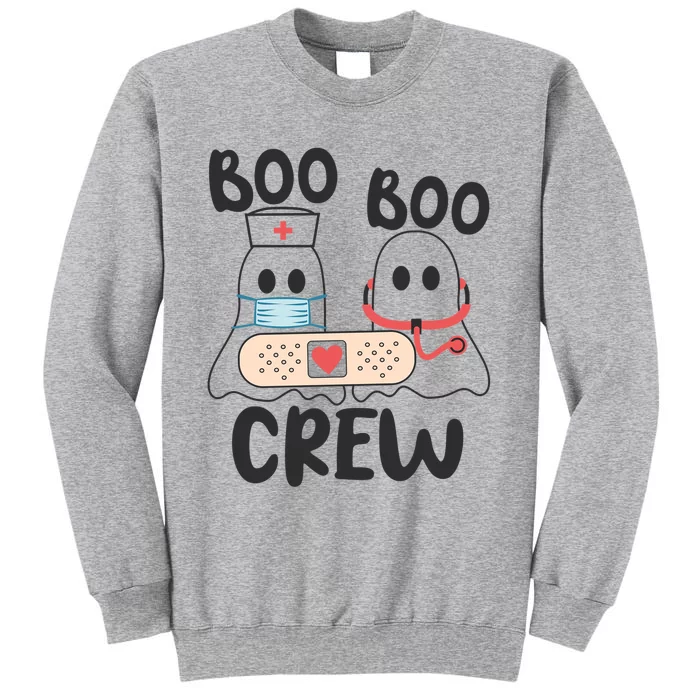 Boo Boo Crew Nurse Nursing Halloween Cute Ghost Gift Tall Sweatshirt