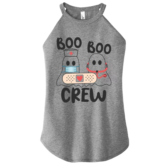 Boo Boo Crew Nurse Nursing Halloween Cute Ghost Gift Women’s Perfect Tri Rocker Tank