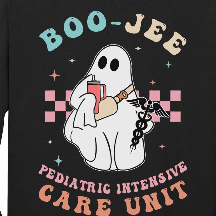 Boo Boo Crew Pediatric Intensive Care Picu Halloween Nurse Tall Long Sleeve T-Shirt