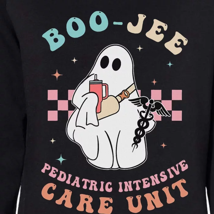 Boo Boo Crew Pediatric Intensive Care Picu Halloween Nurse Womens California Wash Sweatshirt