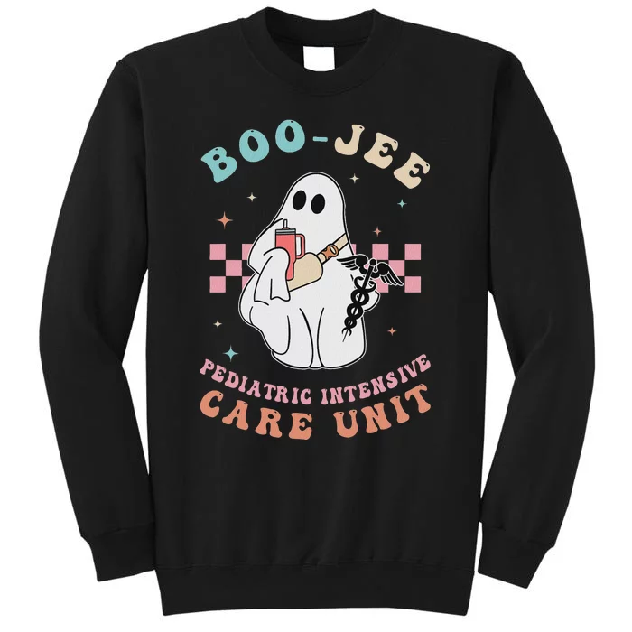 Boo Boo Crew Pediatric Intensive Care Picu Halloween Nurse Tall Sweatshirt