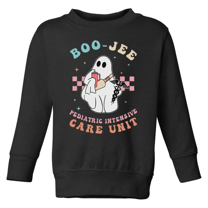 Boo Boo Crew Pediatric Intensive Care Picu Halloween Nurse Toddler Sweatshirt