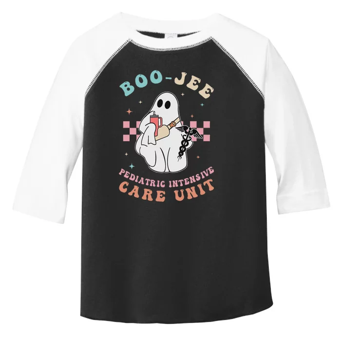 Boo Boo Crew Pediatric Intensive Care Picu Halloween Nurse Toddler Fine Jersey T-Shirt