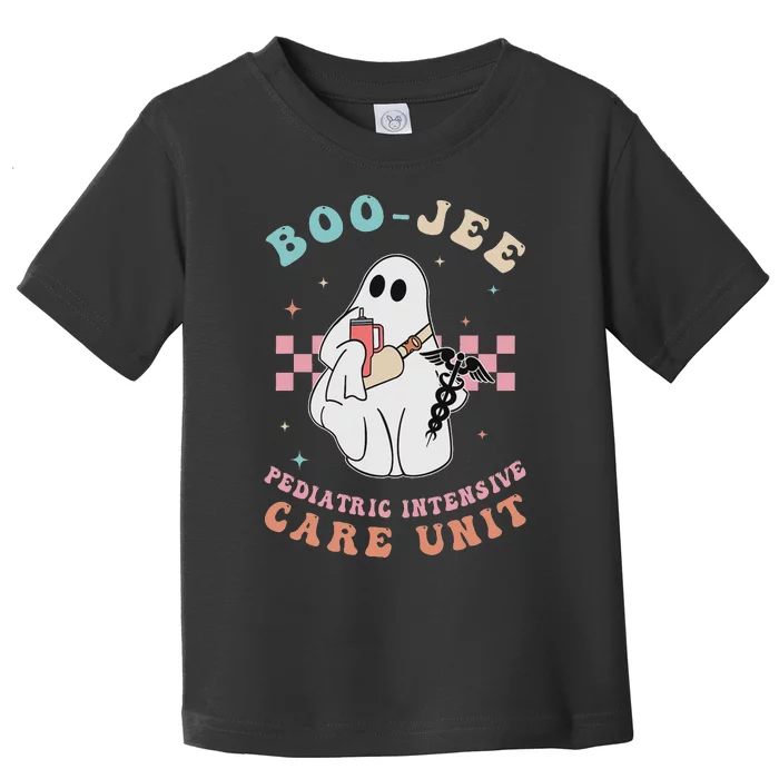 Boo Boo Crew Pediatric Intensive Care Picu Halloween Nurse Toddler T-Shirt