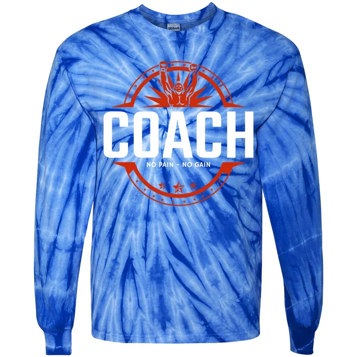 Boxer Boxing Coach Tee No Pain No Gain Gift Tie-Dye Long Sleeve Shirt