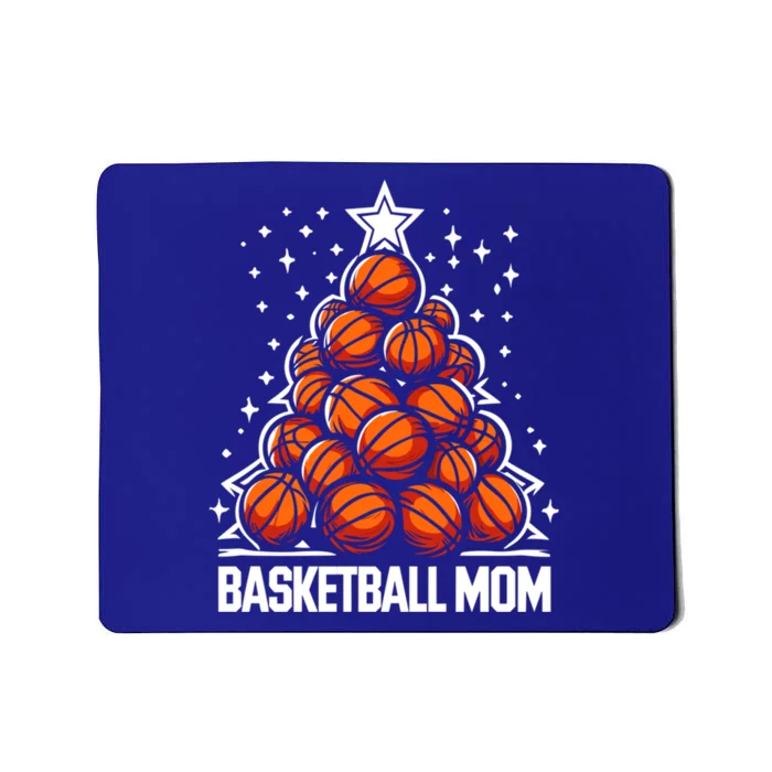 Basketball Balls Christmas Tree Funny Basketball Mom Xmas Gift Mousepad