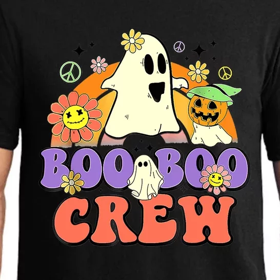 Boo Boo Crew Groovy Boo Squad Halloween Spooky Costume Funny Gift Pajama Set