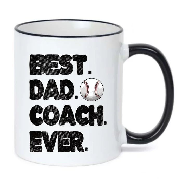 Best Baseball Coach Dad Baseball Coach Father Gift Black Color Changing Mug