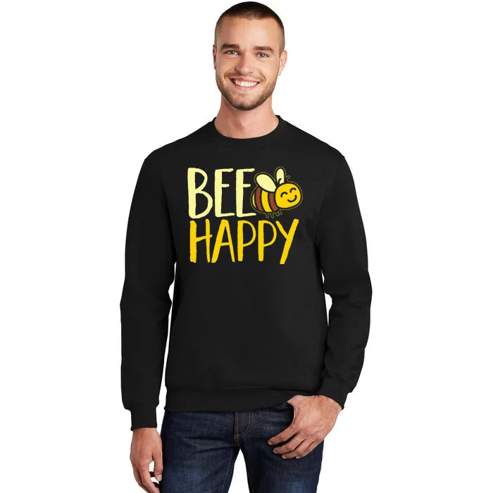 Bumble Bee Cute Bee Happy Tall Sweatshirt