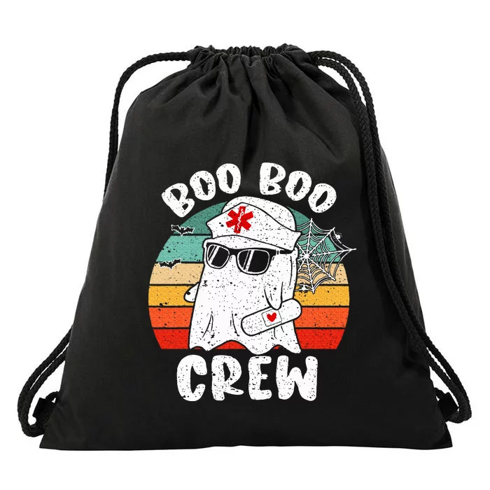 Boo boo Crew Nurse Halloween Ghost Costume Drawstring Bag