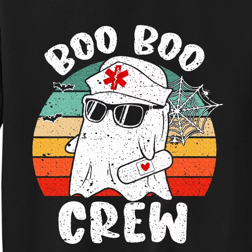 Boo boo Crew Nurse Halloween Ghost Costume Tall Sweatshirt